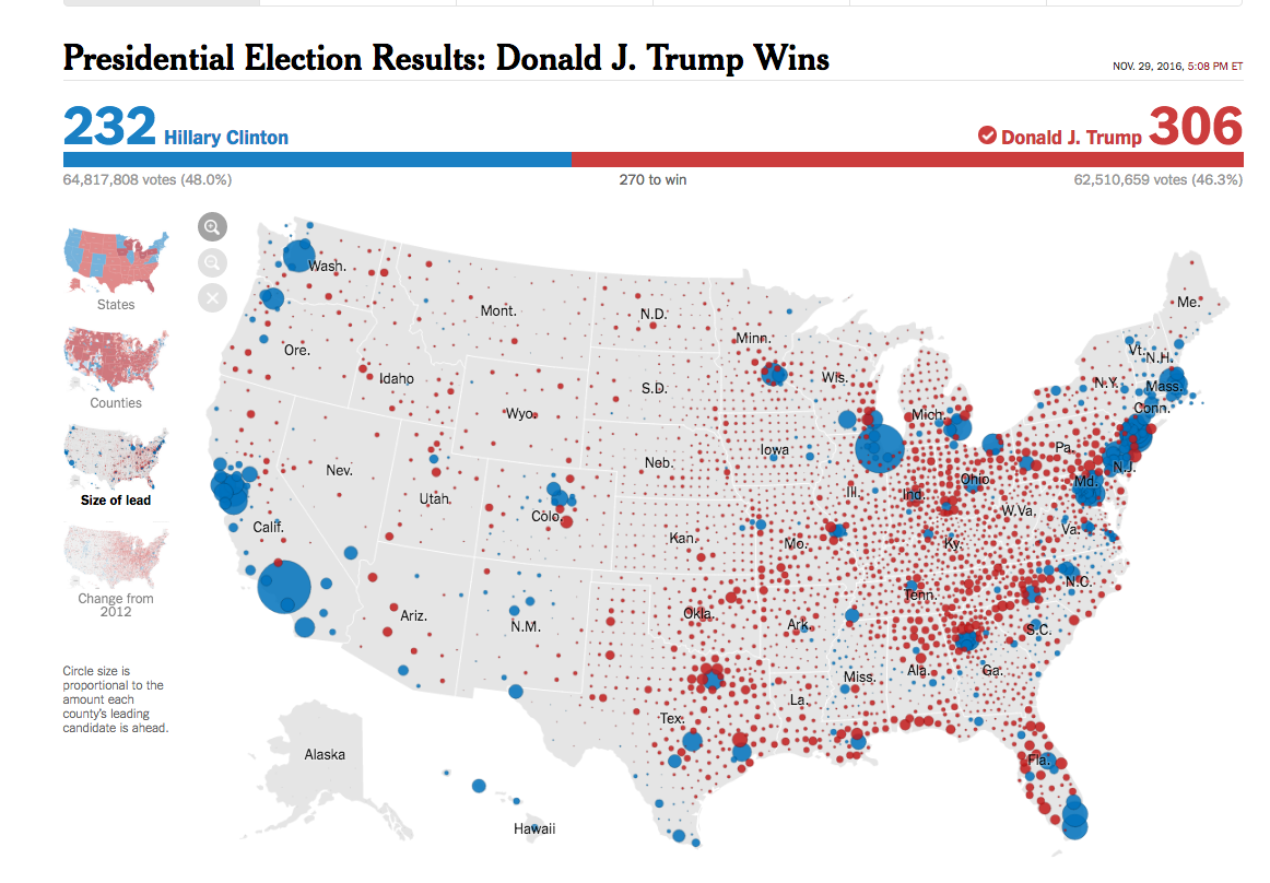 nytimes election map 2018